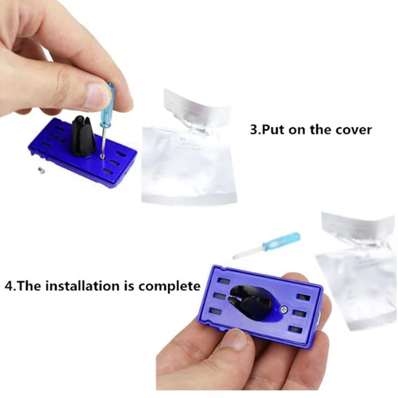 MITSUBISHI EVOLUTION Stainless Steel Engine Valve Cover Blue Car Vent Clip Air Freshener Kit - Ocean Scent - Image 4