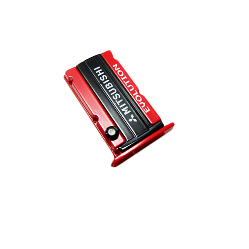 MITSUBISHI EVOLUTION Stainless Steel Engine Valve Cover Red Car Vent Clip Air Freshener Kit - Ocean Scent - Image 6