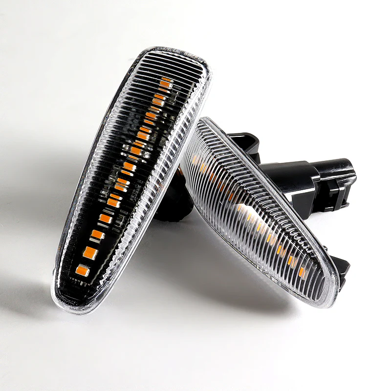 Mitsubishi Lancer EVO X / Mirage Amber LED Signal Side Marker Lights -Clear Lens - Image 2