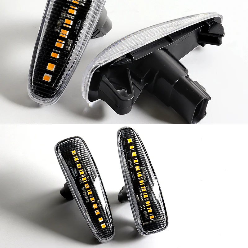 Mitsubishi Lancer EVO X / Mirage Sequential Amber LED Signal Side Marker Lights -Clear Lens - Image 4