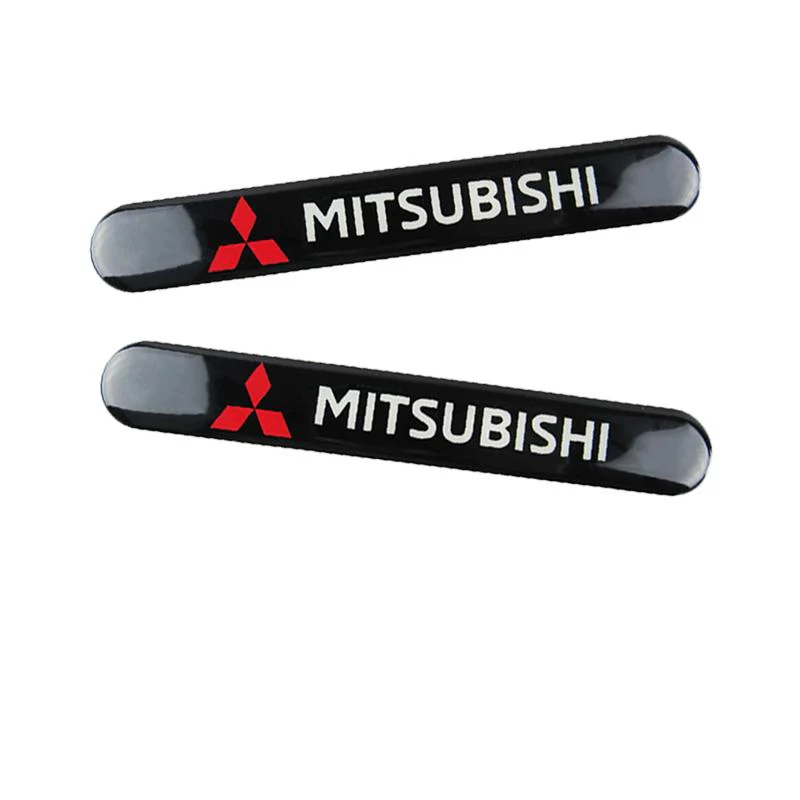 MITSUBISHI LOGO Set Emblems with Black Keychain Tire Wheel Valves Air Caps - US SELLER - Image 4