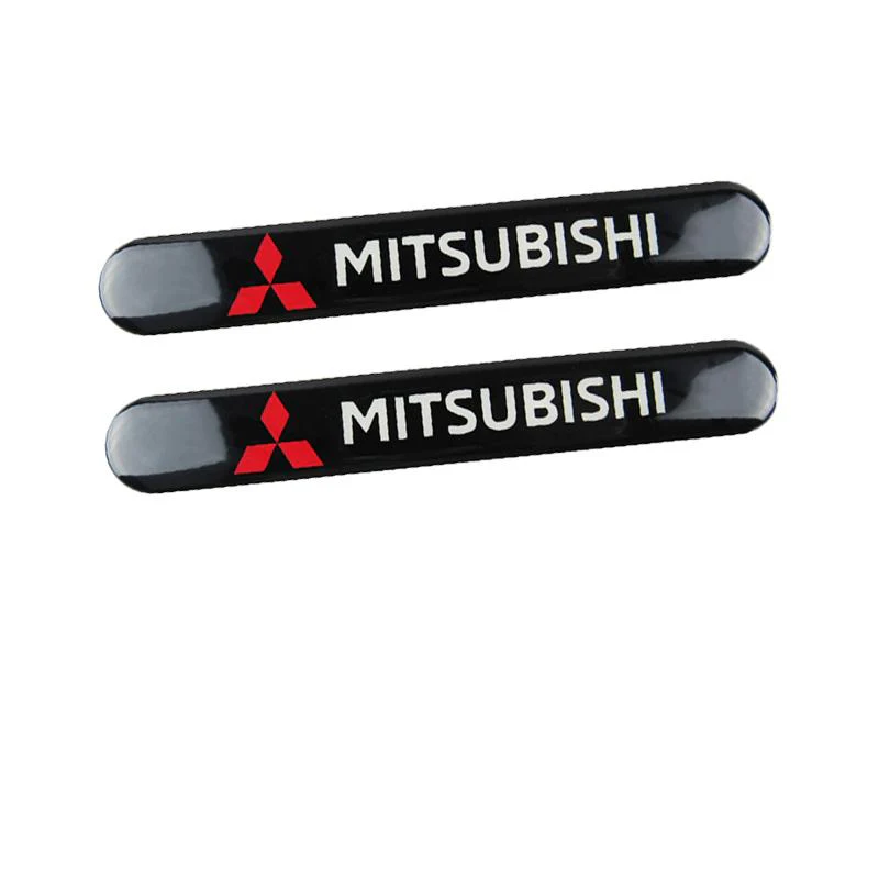 MITSUBISHI LOGO Set Emblems with Black Keychain Tire Wheel Valves Air Caps - US SELLER - Image 8