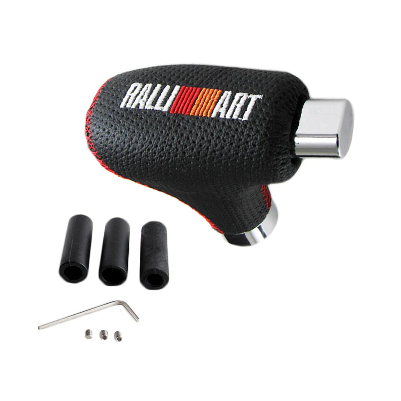 Mitsubishi Ralliart Black Leather Shift Knob - Image 4