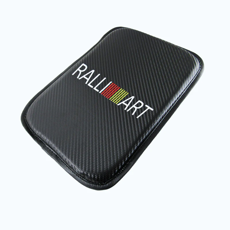 Mitsubishi Ralliart Carbon Fiber Look Armrest Cushion - Image 2
