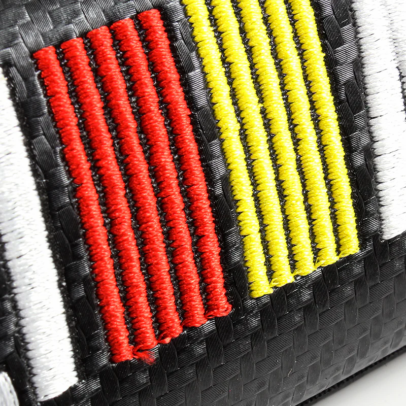 Mitsubishi Ralliart Set of Carbon Fiber Look Armrest Cushion & Seat Belt Cover - Image 4