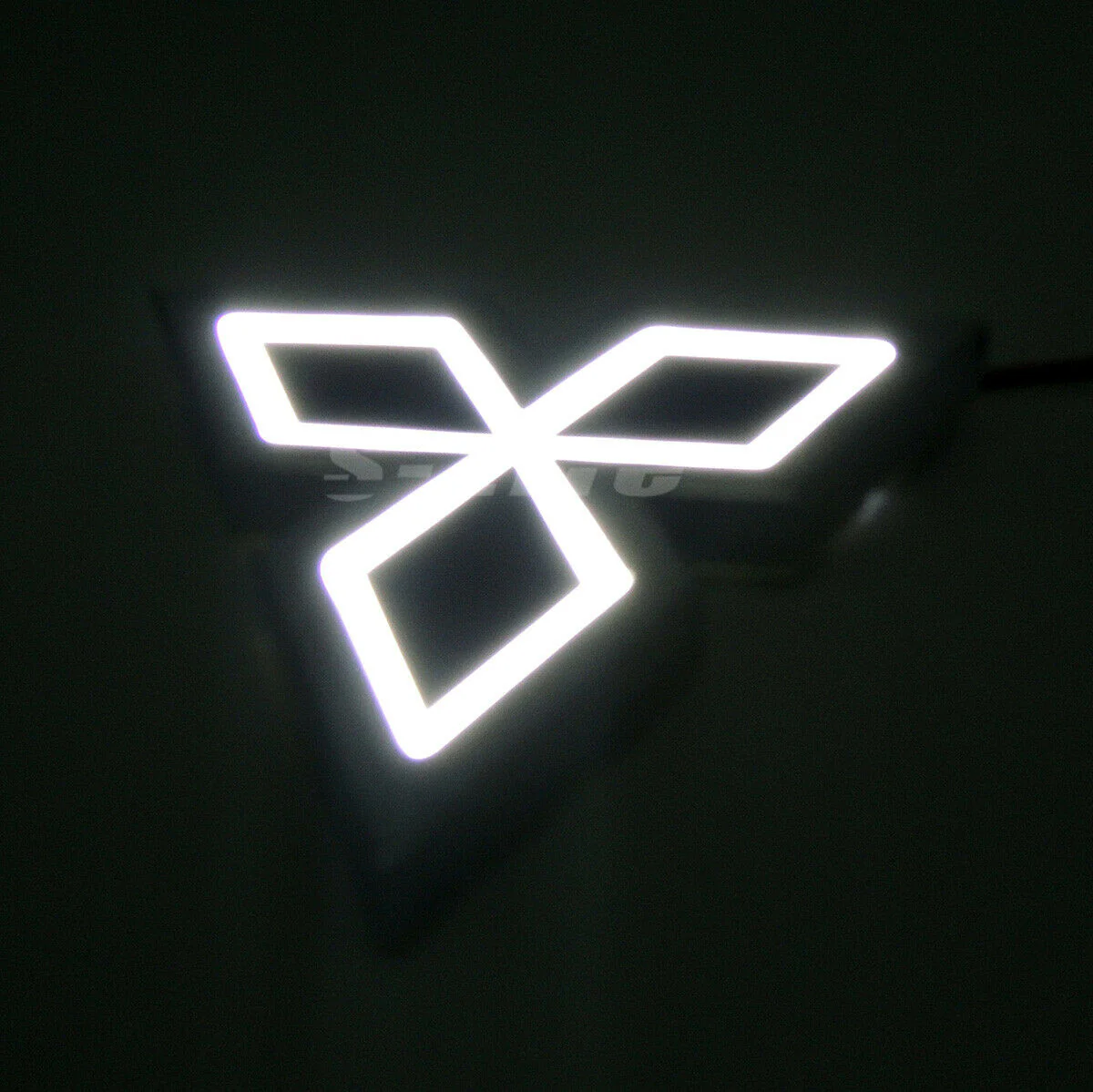 Mitsubishi White 5D LED Car Tail Logo Badge Emblem Light Lamp For Galant Lancer Lioncel Zinger ASX CUV - Image 4