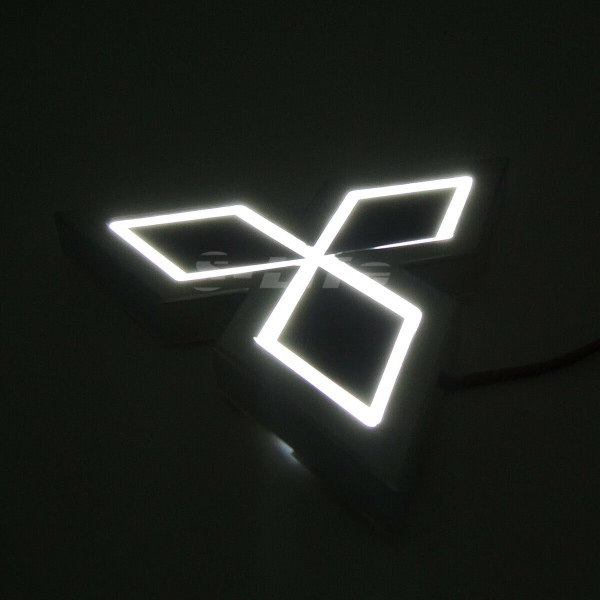 Mitsubishi White 5D LED Car Tail Logo Badge Emblem Light Lamp For Galant Lancer Lioncel Zinger ASX CUV - Image 7