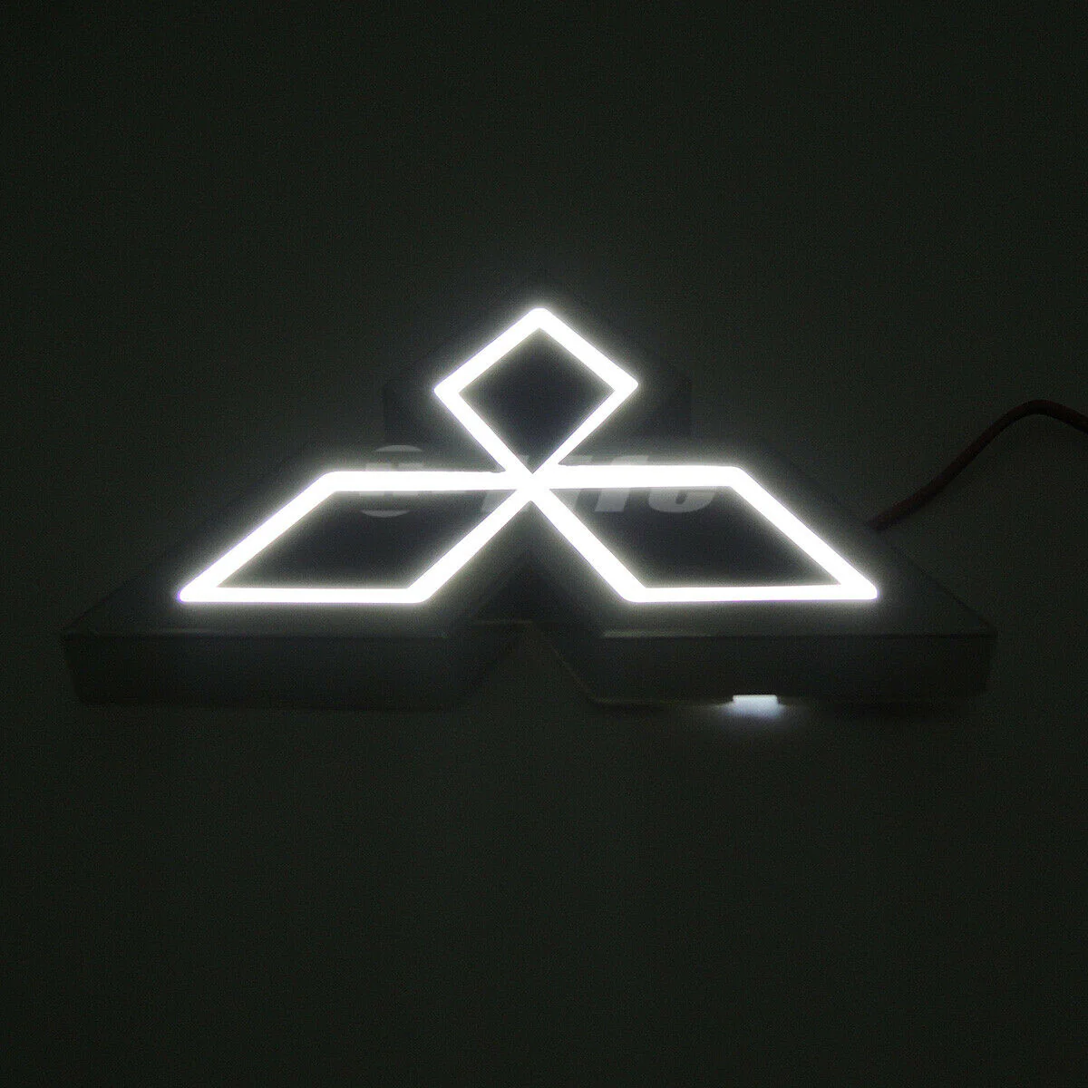Mitsubishi White 5D LED Car Tail Logo Badge Emblem Light Lamp For Galant Lancer Lioncel Zinger ASX CUV - Image 9