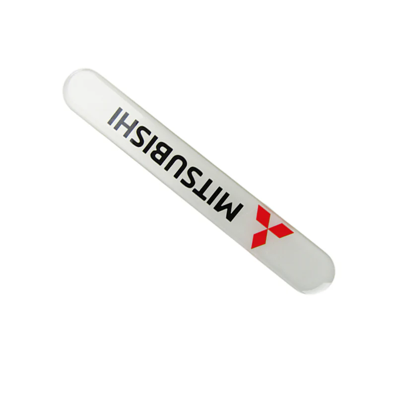Mitsubishi White Car Door Rear Trunk Side Fenders Bumper Badge Scratch Guard Sticker New 2 pcs - Image 5