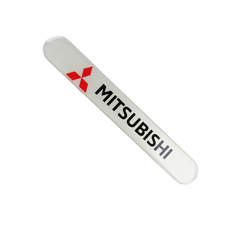 Mitsubishi White Car Door Rear Trunk Side Fenders Bumper Badge Scratch Guard Sticker New 4 pcs - Image 8