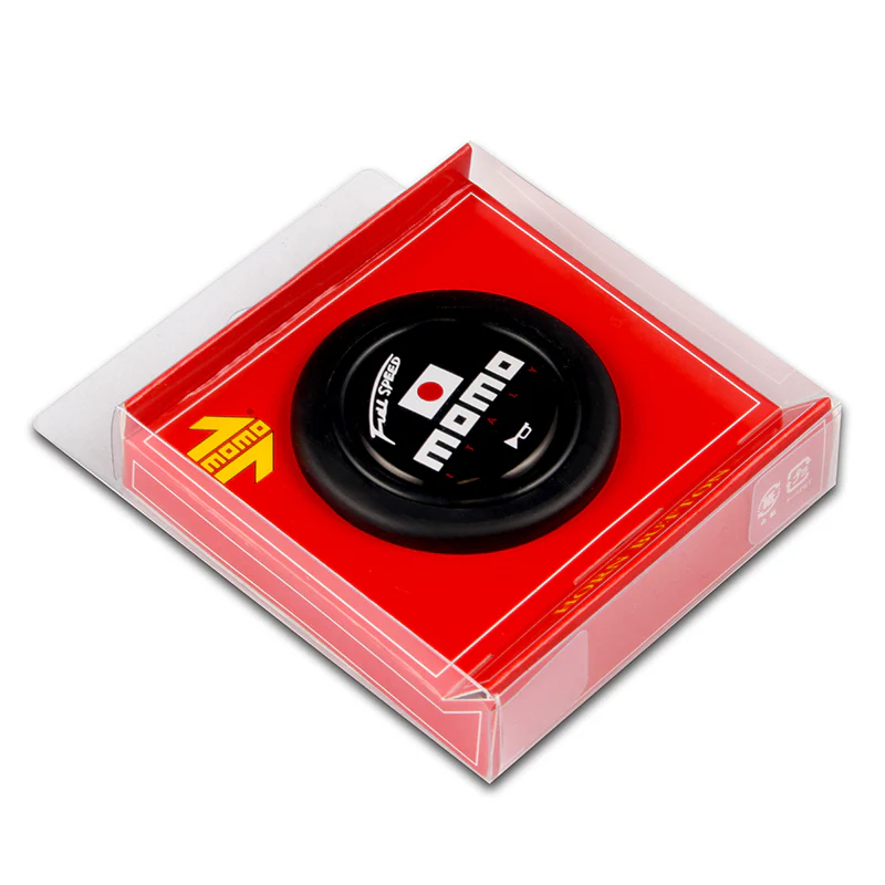 MOMO Black Full Speed Steering Wheel Horn Button Sport Competition Tuning 59mm - Image 4