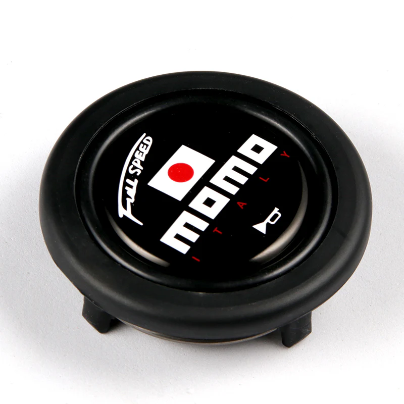 MOMO Black Full Speed Steering Wheel Horn Button Sport Competition Tuning 59mm - Image 6