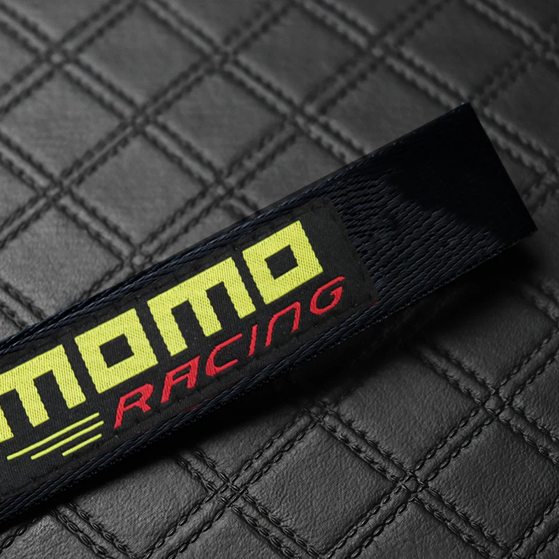 MOMO Black Keychain with Metal Key Ring - Image 4