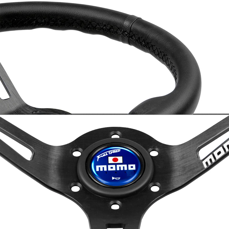 MOMO Blue Full Speed Steering Wheel Horn Button Sport Competition Tuning 59mm - Image 6
