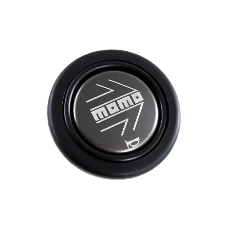 MOMO Gray / Silver Steering Wheel Horn Button Sport Competition Tuning 59mm - Image 2