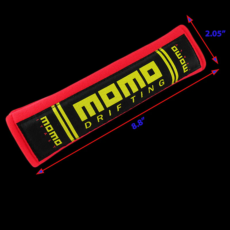 MOMO Racing Red Seat Belt Cover X2 - Image 5