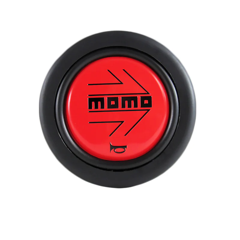 MOMO Red / Black Steering Wheel Horn Button Sport Competition Tuning 59mm - Image 2