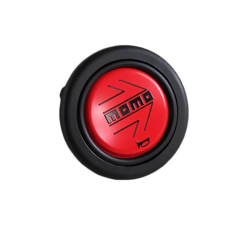 MOMO Red / Black Steering Wheel Horn Button Sport Competition Tuning 59mm - Image 3