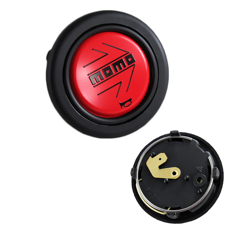 MOMO Red / Black Steering Wheel Horn Button Sport Competition Tuning 59mm - Image 5