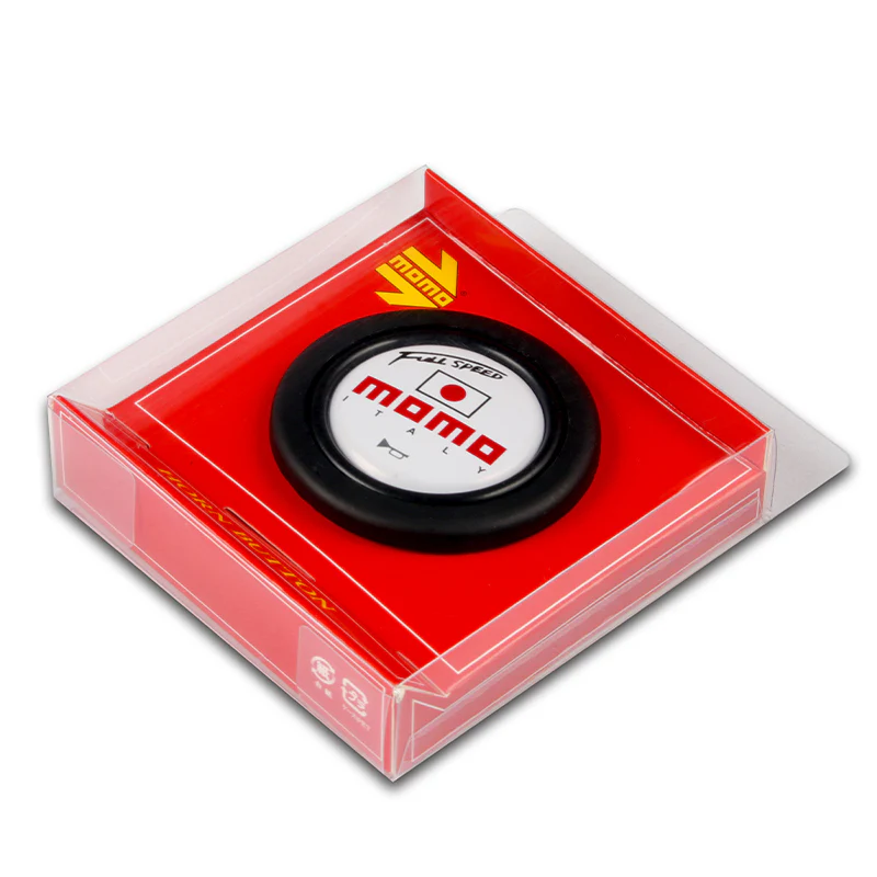MOMO White Full Speed Steering Wheel Horn Button Sport Competition Tuning 59mm - Image 4