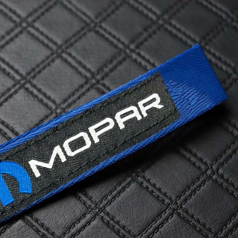 Mopar Blue Keychain with Metal Key Ring - Image 4