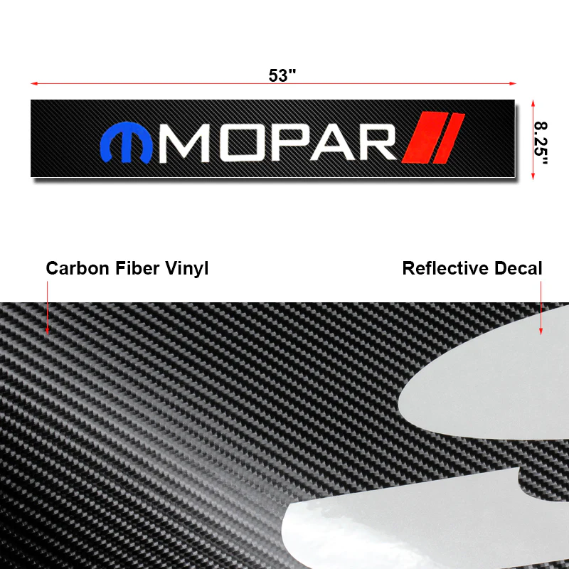 MOPAR Carbon Fiber Windshield Banner - Image 3