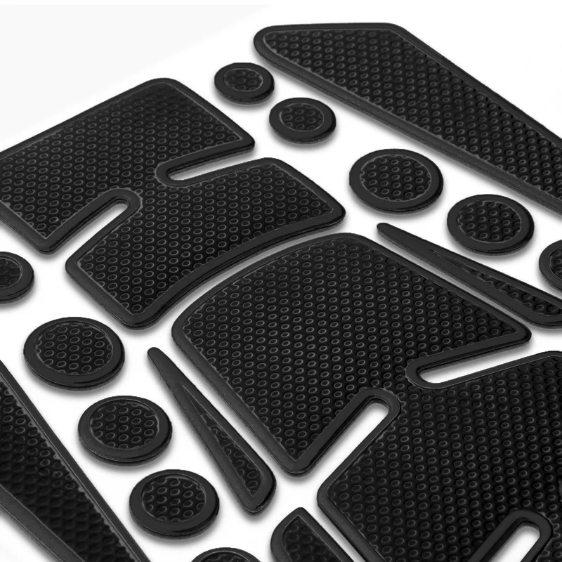 Motorcycle Fuel Tank 3D Gel Pad Protector Carbon Fiber Look Black Decal Sticker Universal - Image 5