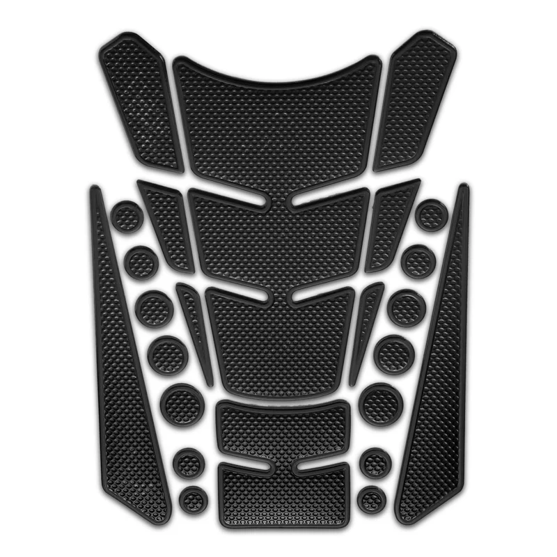 Motorcycle Fuel Tank 3D Gel Pad Protector Carbon Fiber Look Black Decal Sticker Universal - Image 7