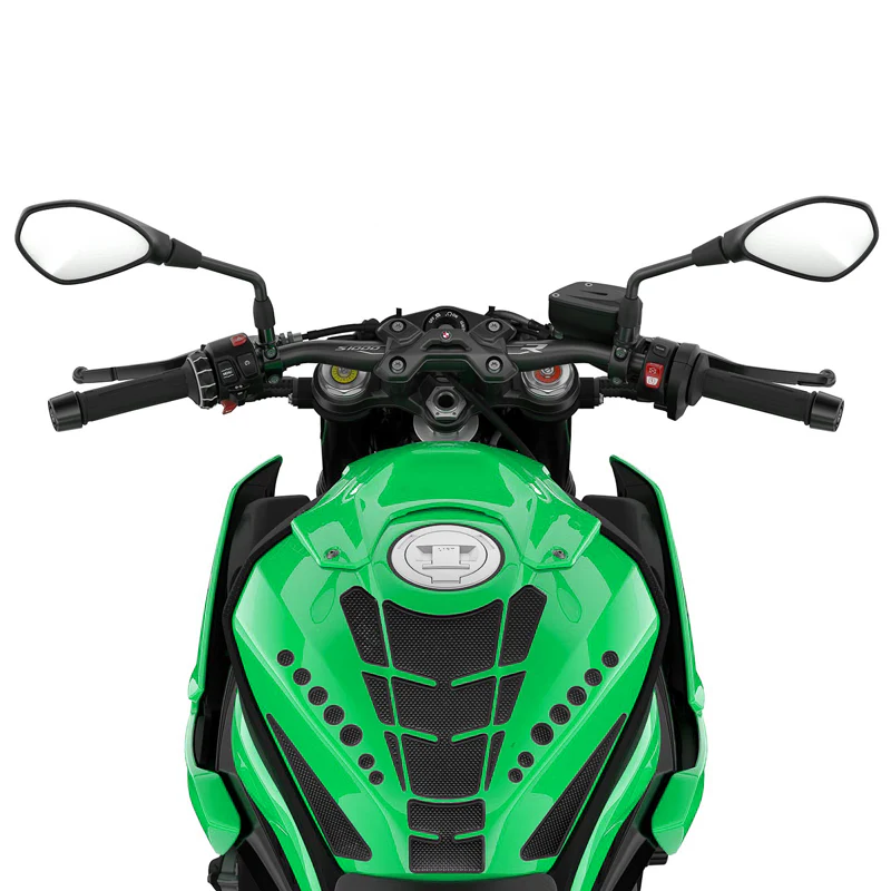 Motorcycle Fuel Tank 3D Gel Pad Protector Carbon Fiber Look Black Decal Sticker Universal - Image 9