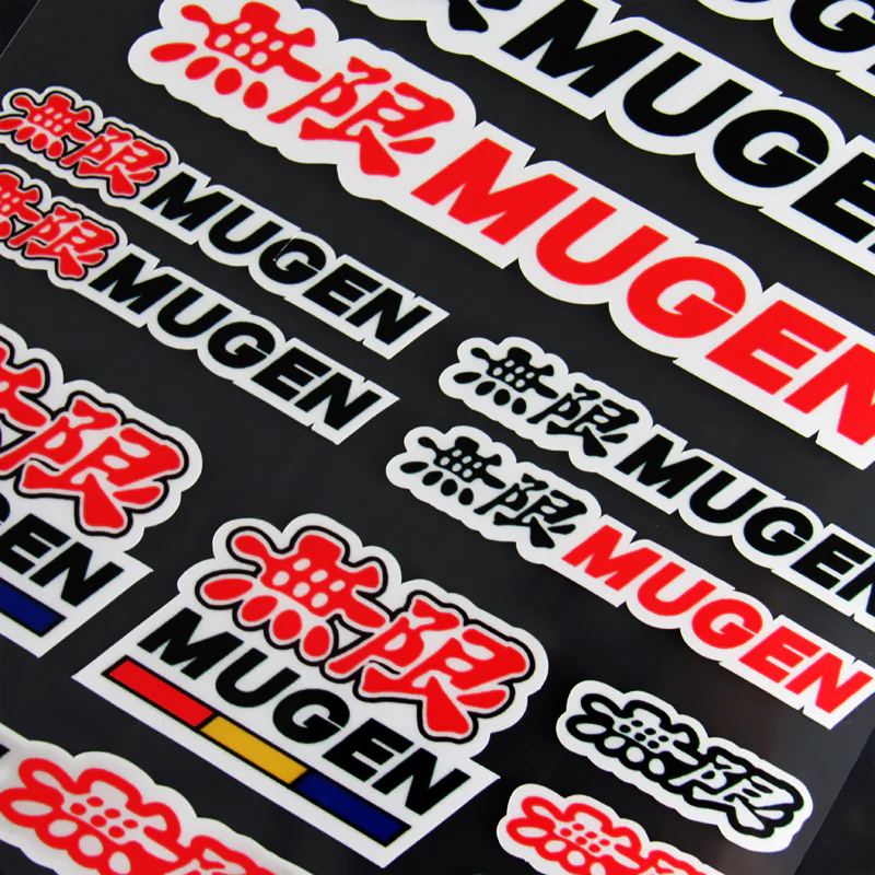 Mugen Power Small Reflective Decal Sticker Window Vinyl For HONDA 11pcs Set - Image 4