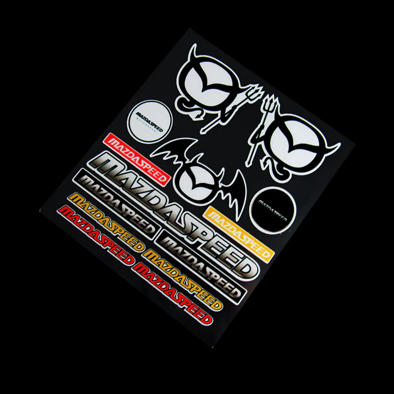 MS Mazda Speed Small Reflective Decal Sticker Window Vinyl For MAZDA 14pcs Set - Image 4