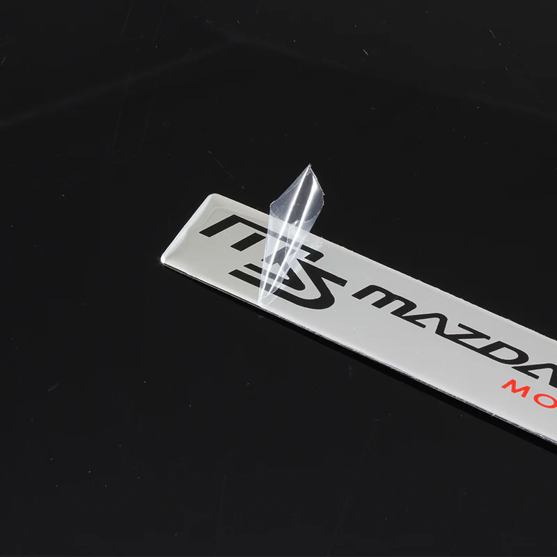 Mazdaspeed Silver Emblem Sticker x2 - Image 4