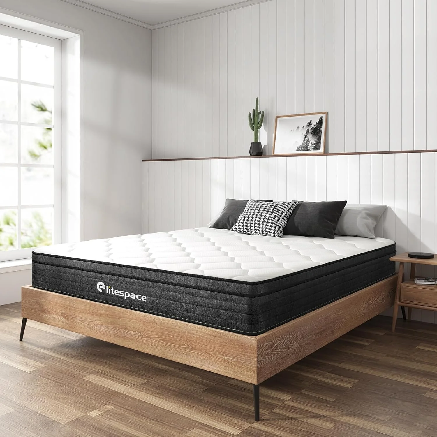 EliteSpace Full Mattress,10 Inch Hybrid Mattress with Gel Memory Foam, Motion Isolation Individually Wrapped Pocket Coils Mattress, Fits All Bed Frames Mattress, Medium Firm Feel Mattresses - Image 6