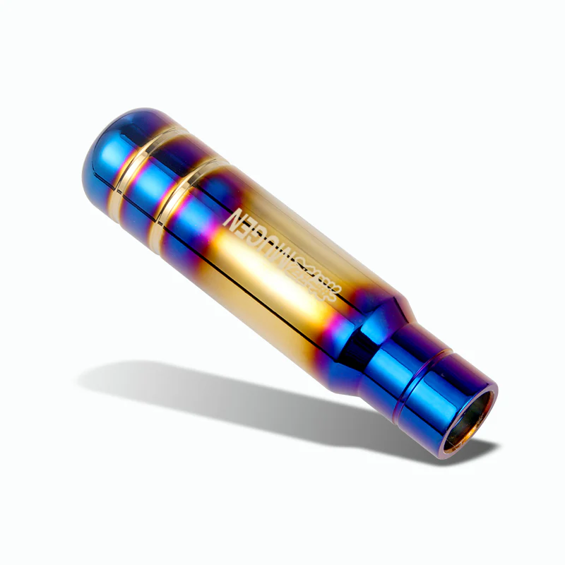 13CM- MUGEN Aluminum Burnt Blue Universal Gear Shift Knob Shifter Lever Head V2 - Image 3