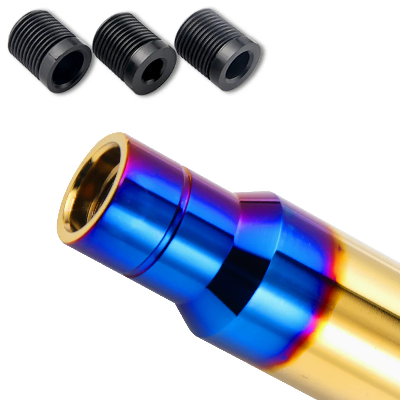 13CM- MUGEN Aluminum Burnt Blue Universal Gear Shift Knob Shifter Lever Head V2 - Image 5
