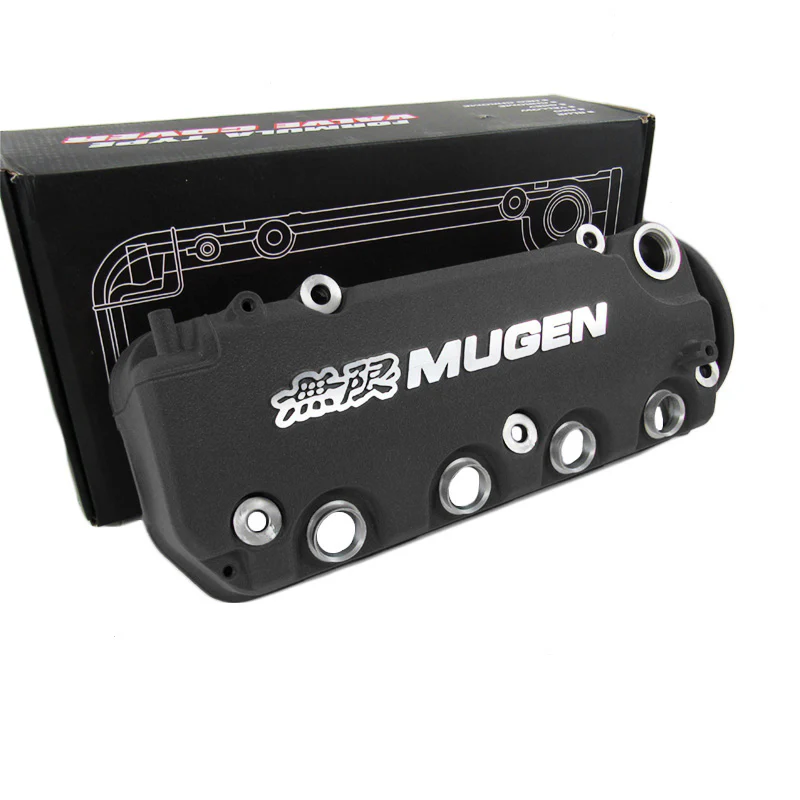 Mugen Black Racing Rocker Engine Valve Cover for Honda Civic D15 D16 D16Y8 D16Y7 VTEC SOHC - Image 2
