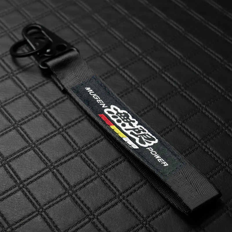 Mugen Black Keychain with Metal Key Ring - Image 2