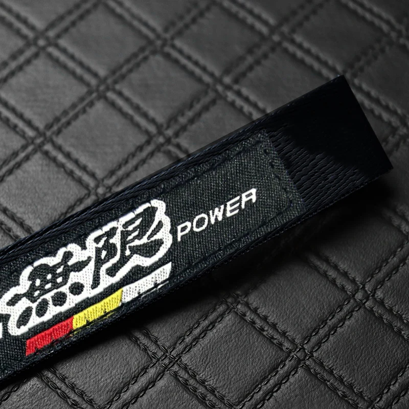 Mugen Black Keychain with Metal Key Ring - Image 4