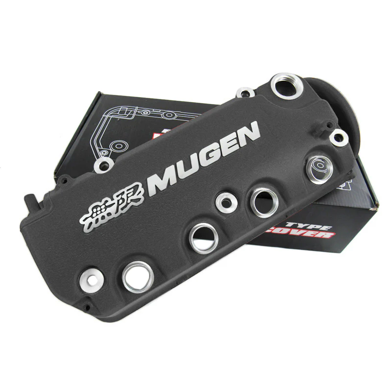 Mugen Black Set Racing Rocker Engine Valve Cover with Oil Cap for Honda Civic D15 D16 D16Y8 D16Y7 VTEC SOHC - Image 9