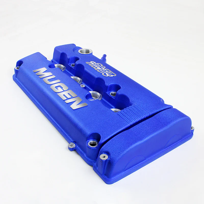 Mugen Blue Engine Valve Cover with Oil Cap for Honda Civic B16 B17 B18 VTEC B18C DOHC - Image 3
