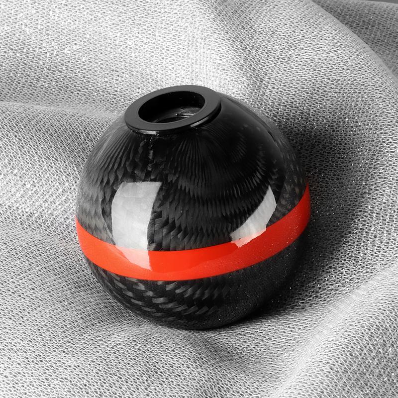 Mugen Carbon Fiber 5-Speed Shift Knob with Red Line - Image 5