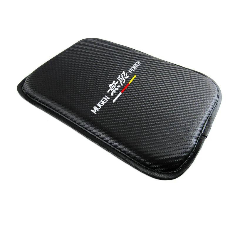 Mugen Carbon Fiber Look Embroidered Armrest Cushion - Image 2