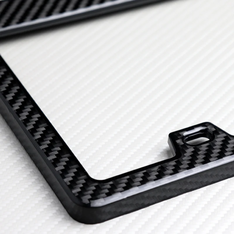 Mugen 100% Real Carbon Fiber License Plate Frame with Caps & Screws - Image 4