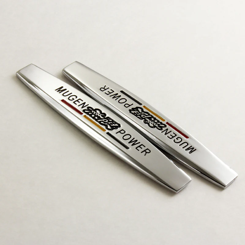 Mugen 3D Metal Emblem Sticker x2 - Image 2