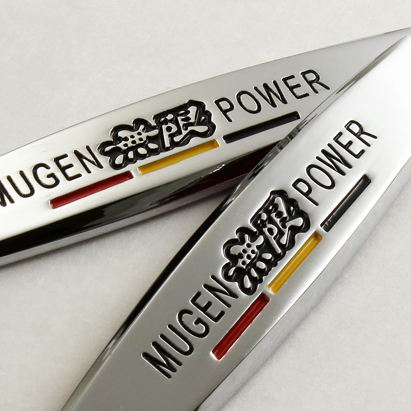 Mugen 3D Metal Emblem Sticker x2 - Image 4