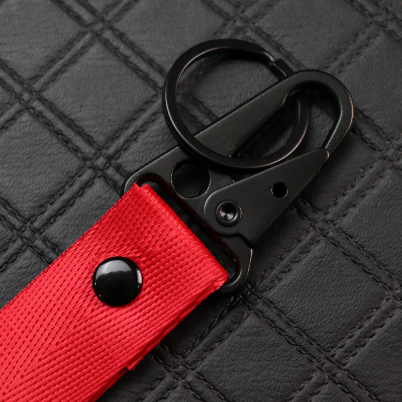 Mugen Red Keychain with Metal Key Ring - Image 3