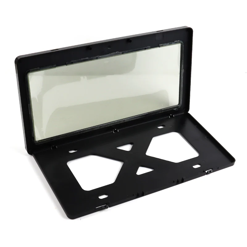 JDM MUGEN POWER Real Carbon Fiber License Plate Cover Protector Red Shield Frame with Bracket For Honda - Image 4