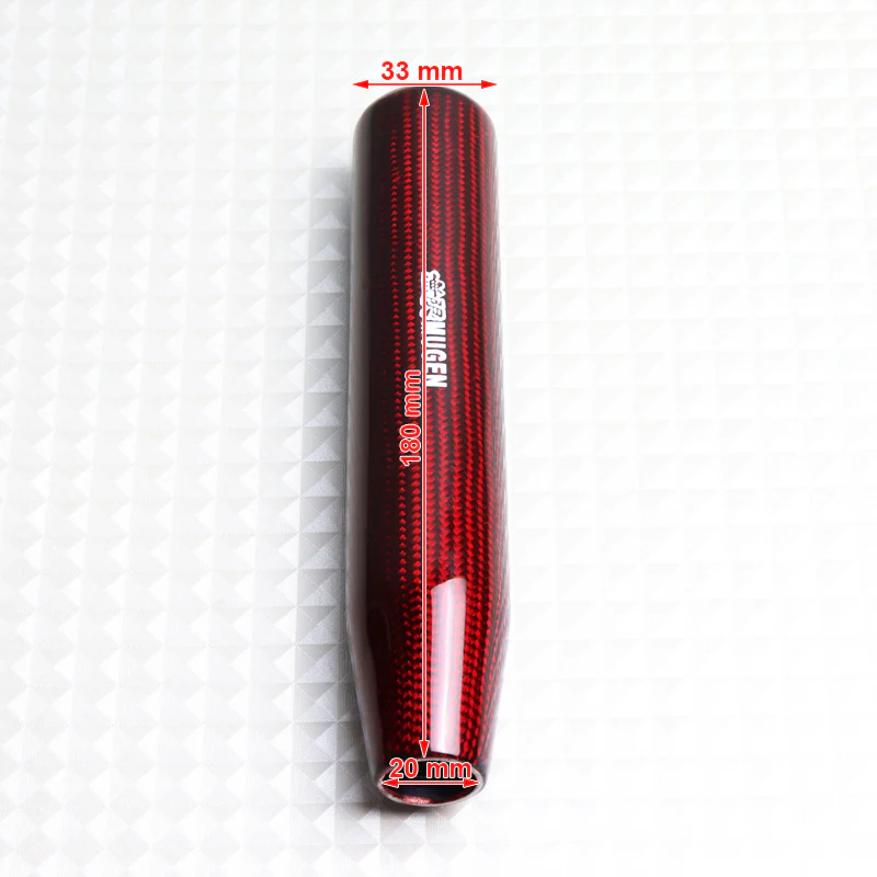 Mugen Red Carbon Fiber Manual Shift Knob (18CM) - Image 5