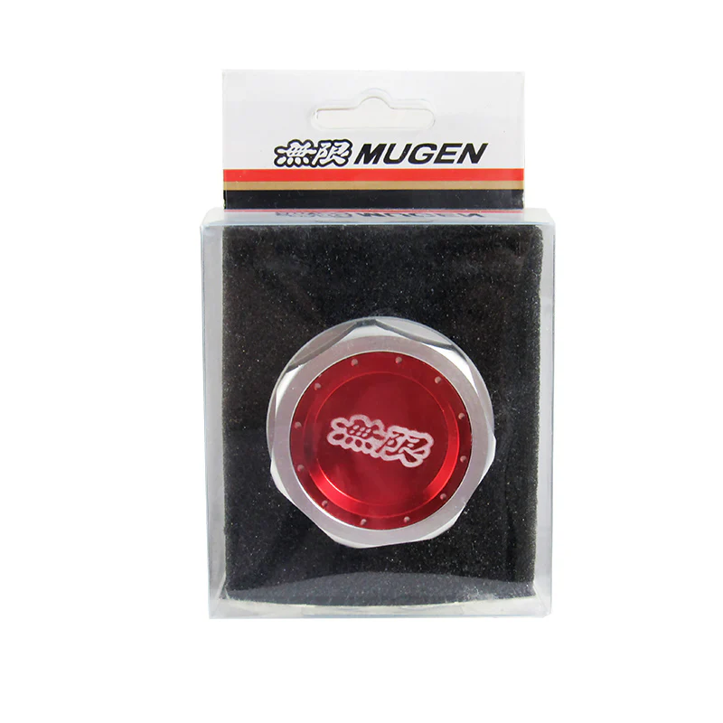 Mugen Red Engine Valve Cover with Oil Cap for Honda Civic B16 B17 VTEC B18C DOHC - Image 6