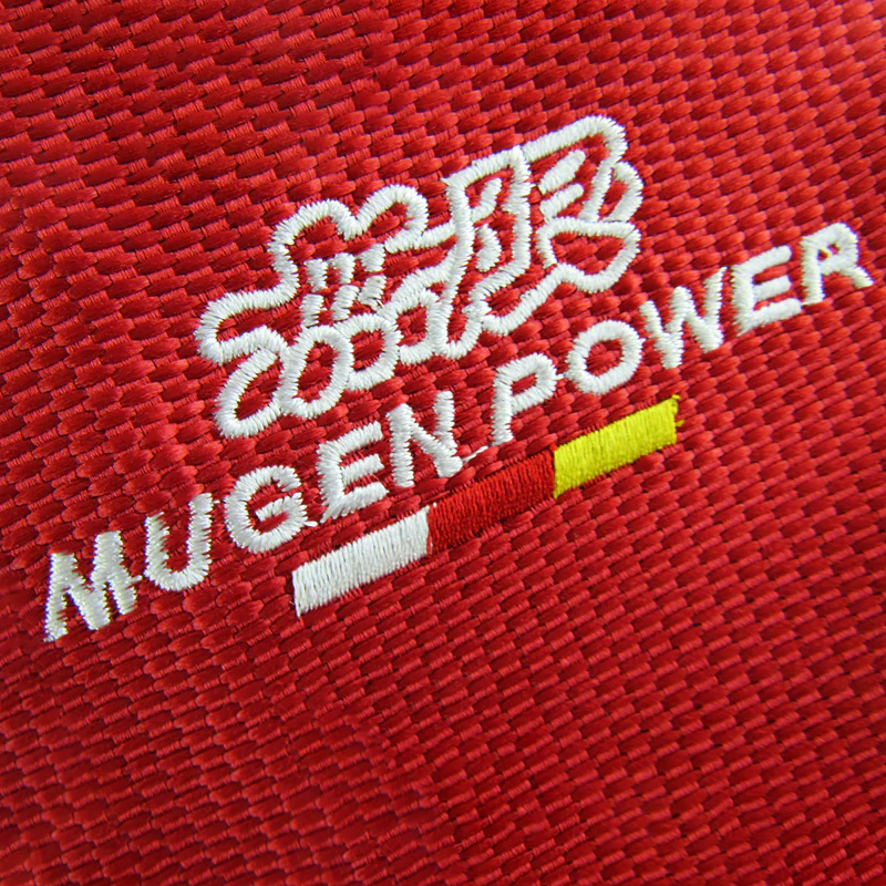 Mugen Red Stitched Fabric Shifter Boot Cover - Image 2
